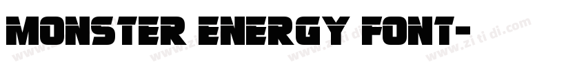 Monster Energy Font字体转换